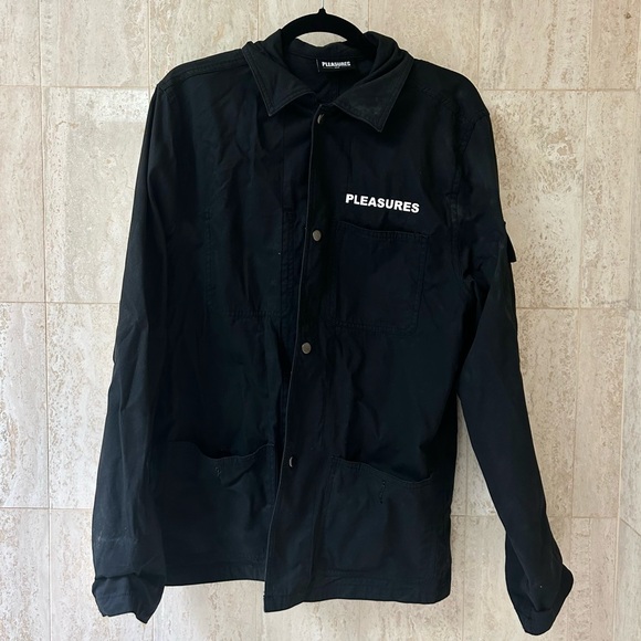 PLEASURES Lightweight Ribcage Jacket (Medium) - Black - Picture 5 of 7